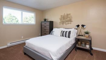 Carpeted bedrooms